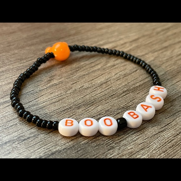 Disney World Inspired Boo Bash Custom Bracelet W/ Mickey Mouse Ears Bead - Picture 5 of 5